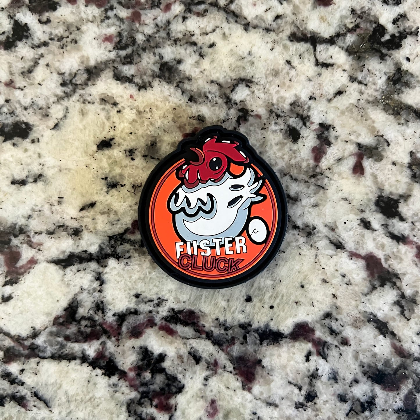 Fuster Cluck - Funny PVC Morale Patch | Hook & Loop Backing