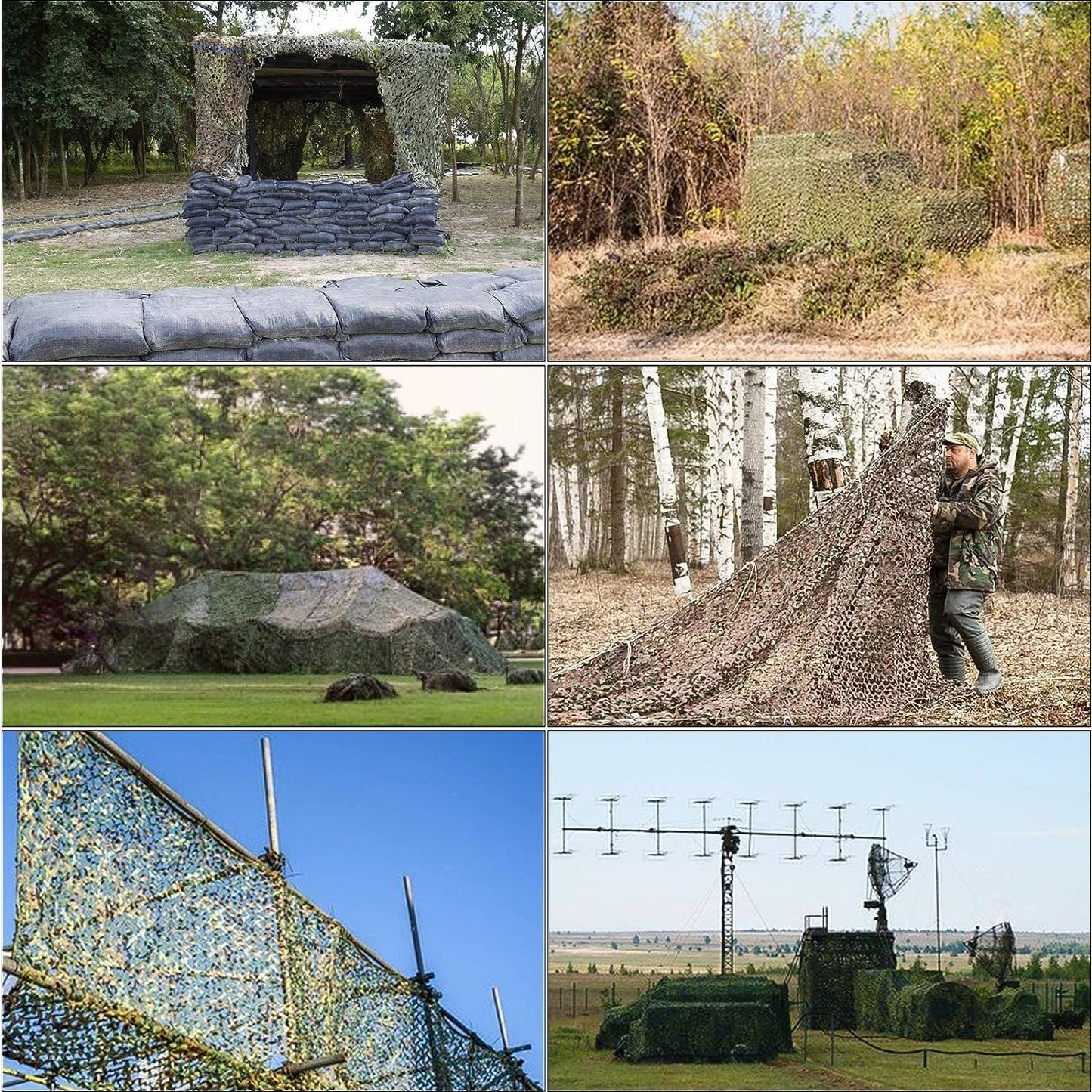 Fousam Camo Netting, Camouflage Net for Hunting, Shooting, Party Decoration, Sunshade, Car Cover, Ground Blind