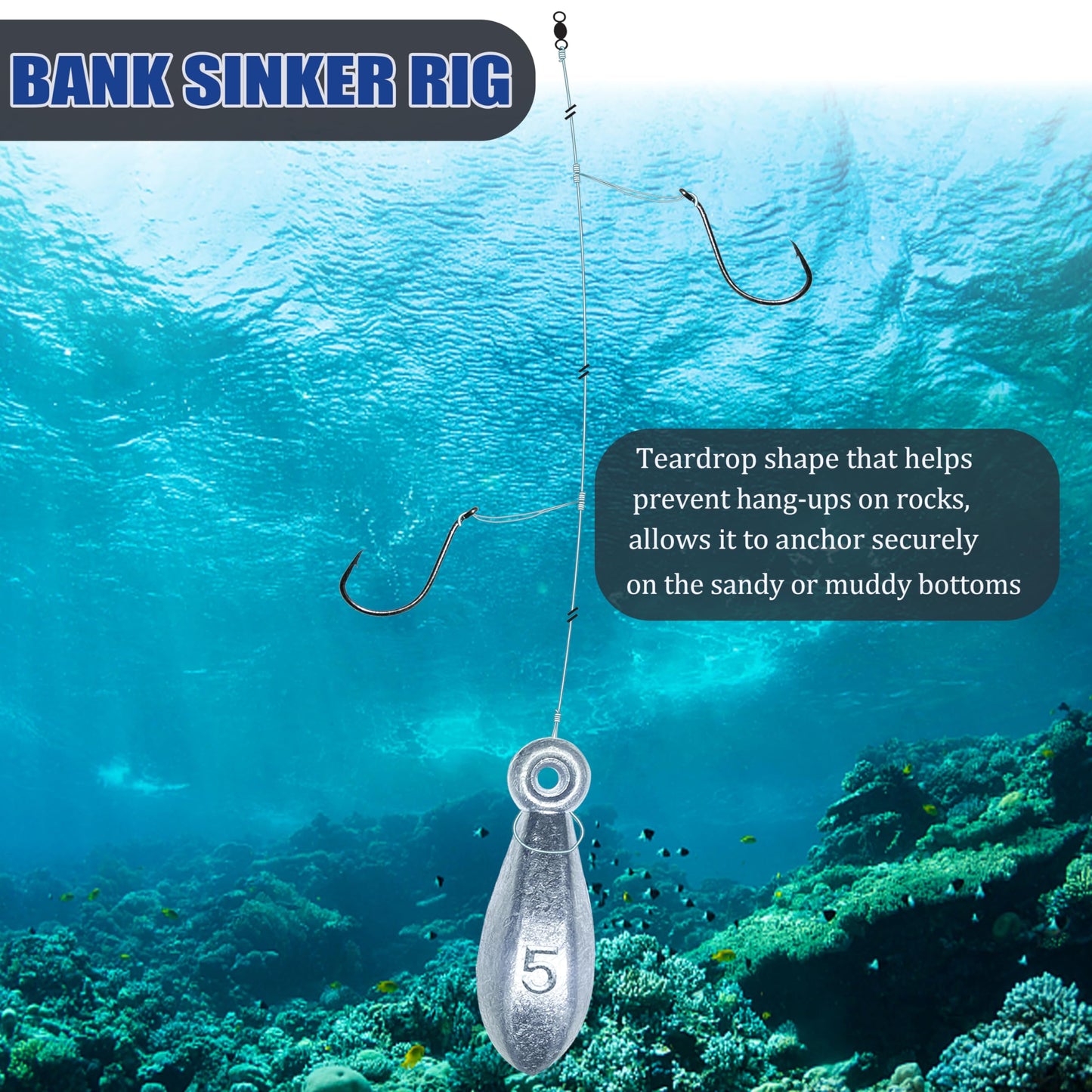 Fishing Weights Sinkers Bank Sinkers Bullet Weights for Surf Fishing Pier Bank Fishing Saltwater Fishing Gear 1oz to 8oz