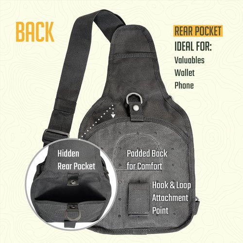 Monterra Tactical Shoulder Sling Bag for EDC, Crossbody, Outdoor Sports Gear and Equipment, Travel Daypack, Hiking Backpack, Camping Adventures, Survival Backpack, Hunting, Concealed Carry.