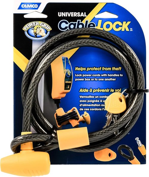 Camco Power Grip 30 Amp RV Electrical Cable with Security Lock - 25 Feet