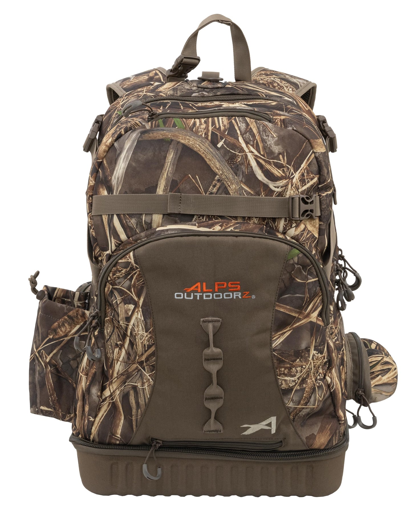 ALPS OutdoorZ Backpack Blind Bag - Hunting Backpacks for Men Featuring Realtree MAX-7 Pattern, with Stowaway Game Totes, Hydration, Dropdown Gun Boot, and 45L Capacity