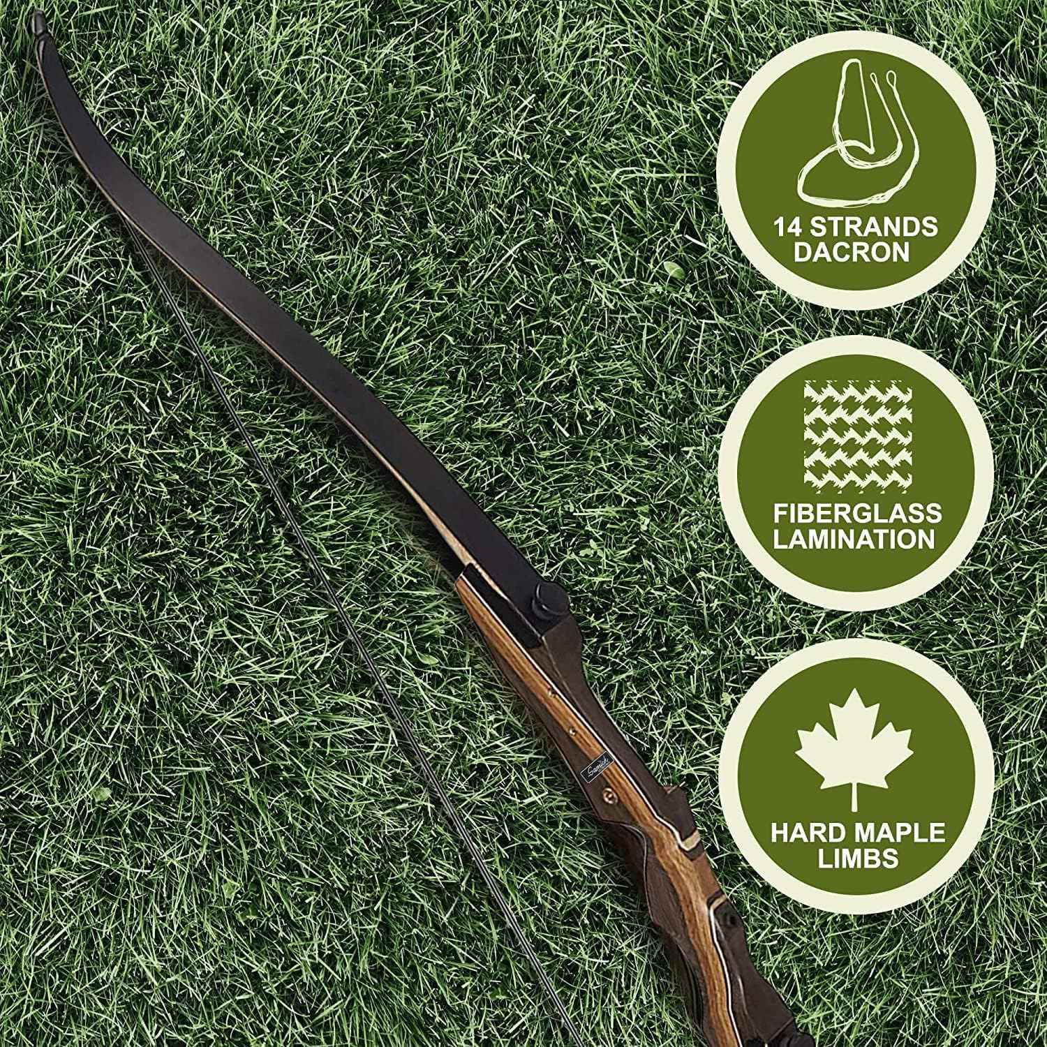 Samick Sage 62-Inch Takedown Recurve Bow - Ideal for Teens & Adults, Hunting & Target Practice