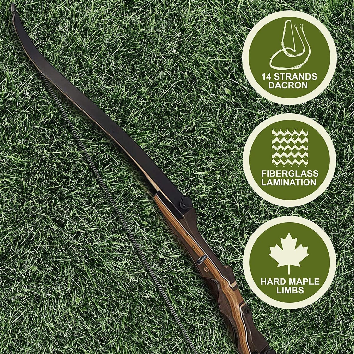 Samick Sage Archery Takedown Recurve Bow 62-inch - Bows for Teens to Adults - Beginners to Advanced, for Hunting & Target Practice