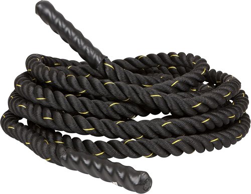 Battle Rope for Strength & Core Training - Trademark Innovations 30ft Heavy Duty