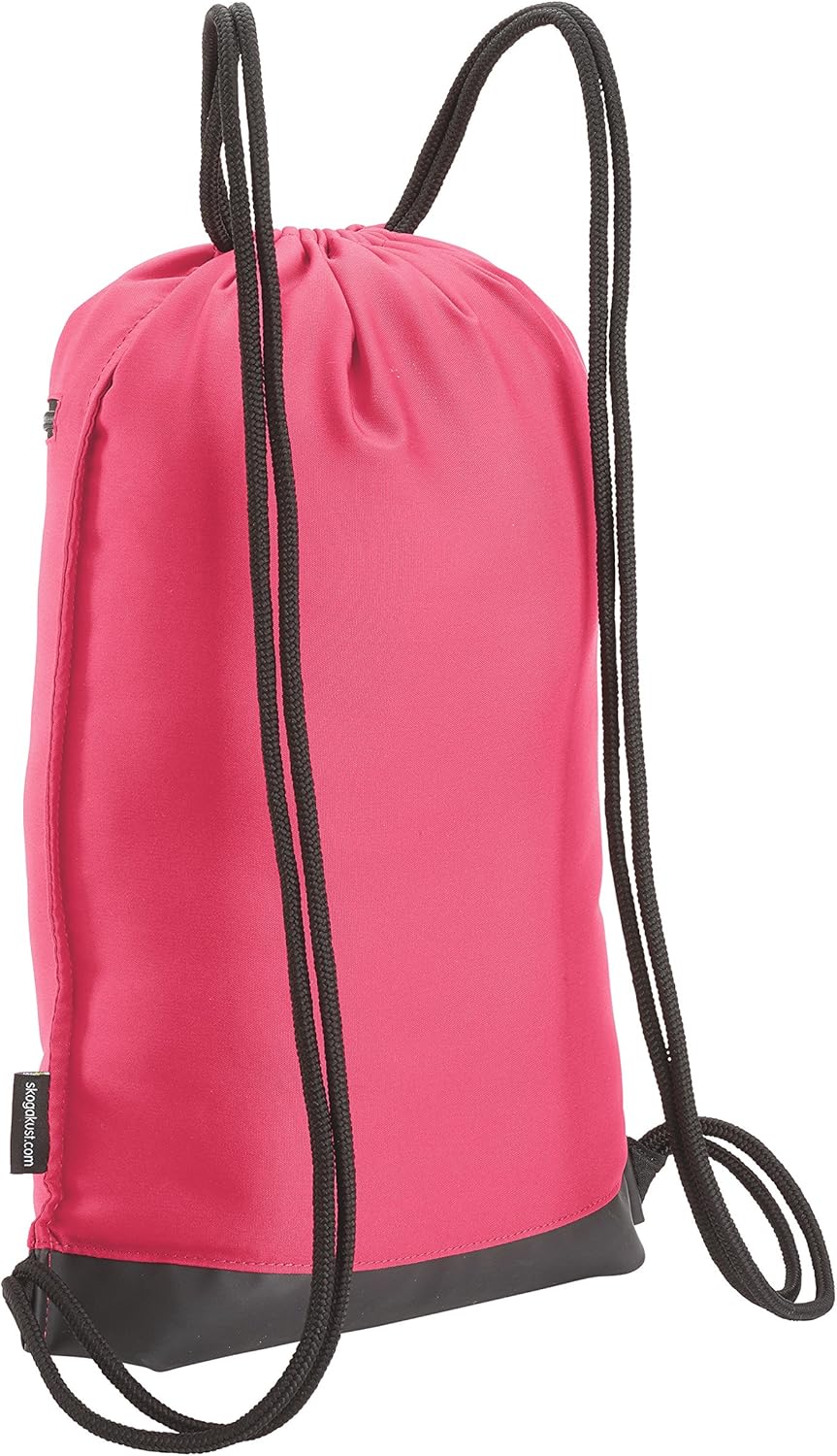 Skog Å Kust GymSak | Patented 2-in-1 Drawstring Cinch Bag with Removable Waterproof Dry Bag | Red