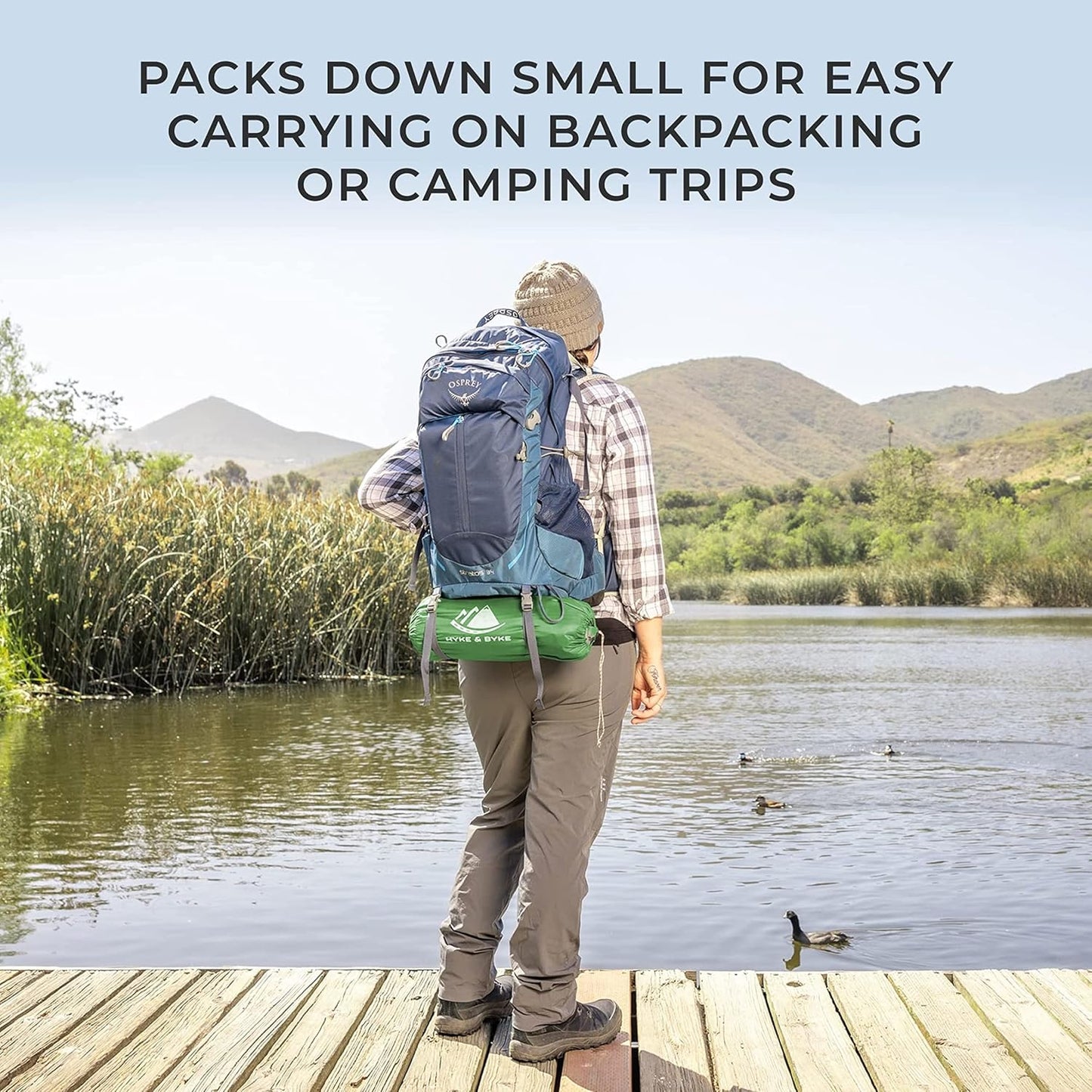 Hyke & Byke Yosemite Hiking & Backpacking Tent - 3 Season Ultralight, Waterproof Tent for Camping w/Rain Fly and Footprint - 2 Person - Lime Green