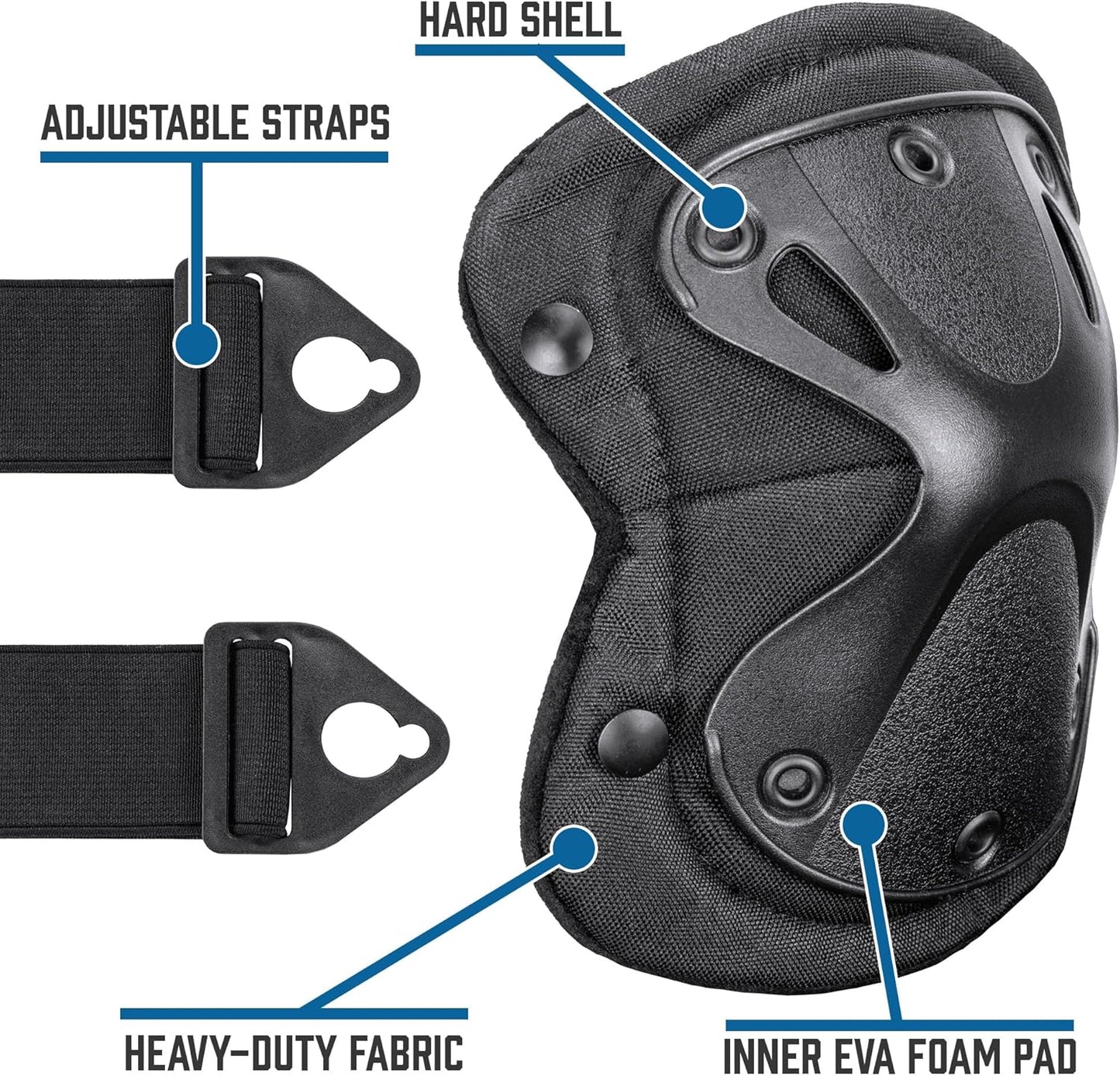 Barska CX-400 Elbow and Knee Pads, Black