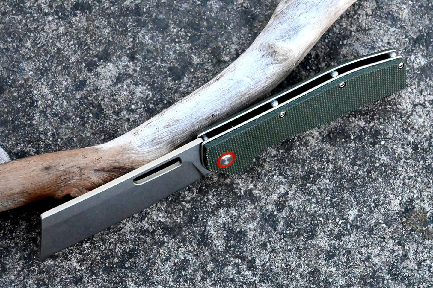 YAK & YETI Multifunctional Micarta Handle Folding Knife- Everyday Carry Knife for Men and Women - Indoor or Outdoor-Camping and Hunting knife-D2 steel Blade knives