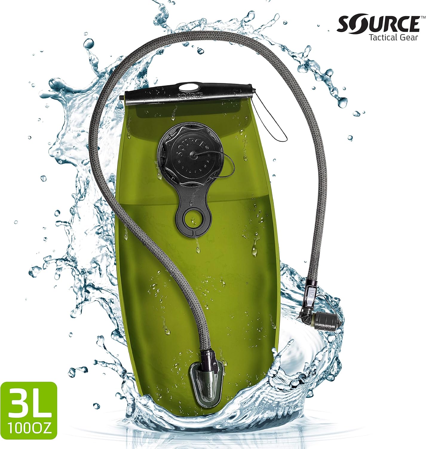 Source WXP 3L Storm Valve Foliage Hydration Reservoir System - Leakproof Widepac Closure
