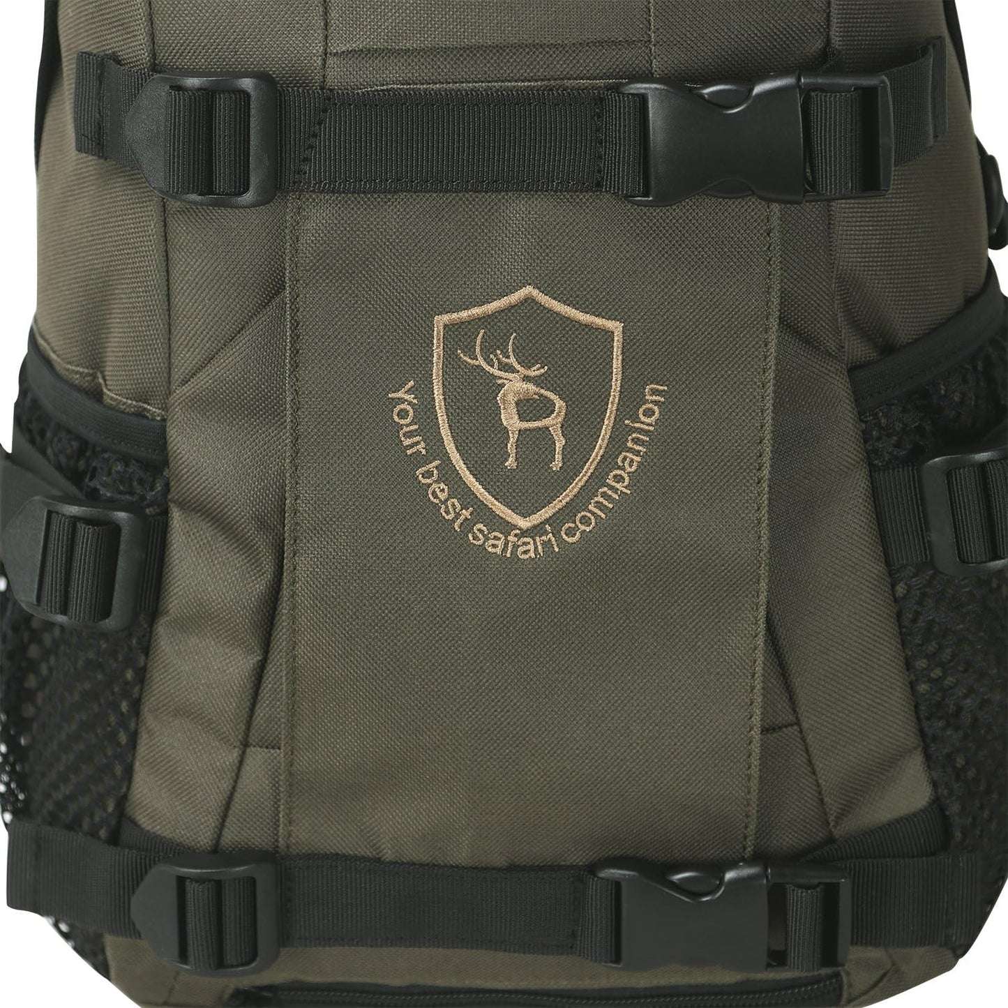 TOURBON Hunting Backpack with Rifle Holder, Small Outdoor Day Pack for Hunting Accessories Fishing Hiking Camping (Green)