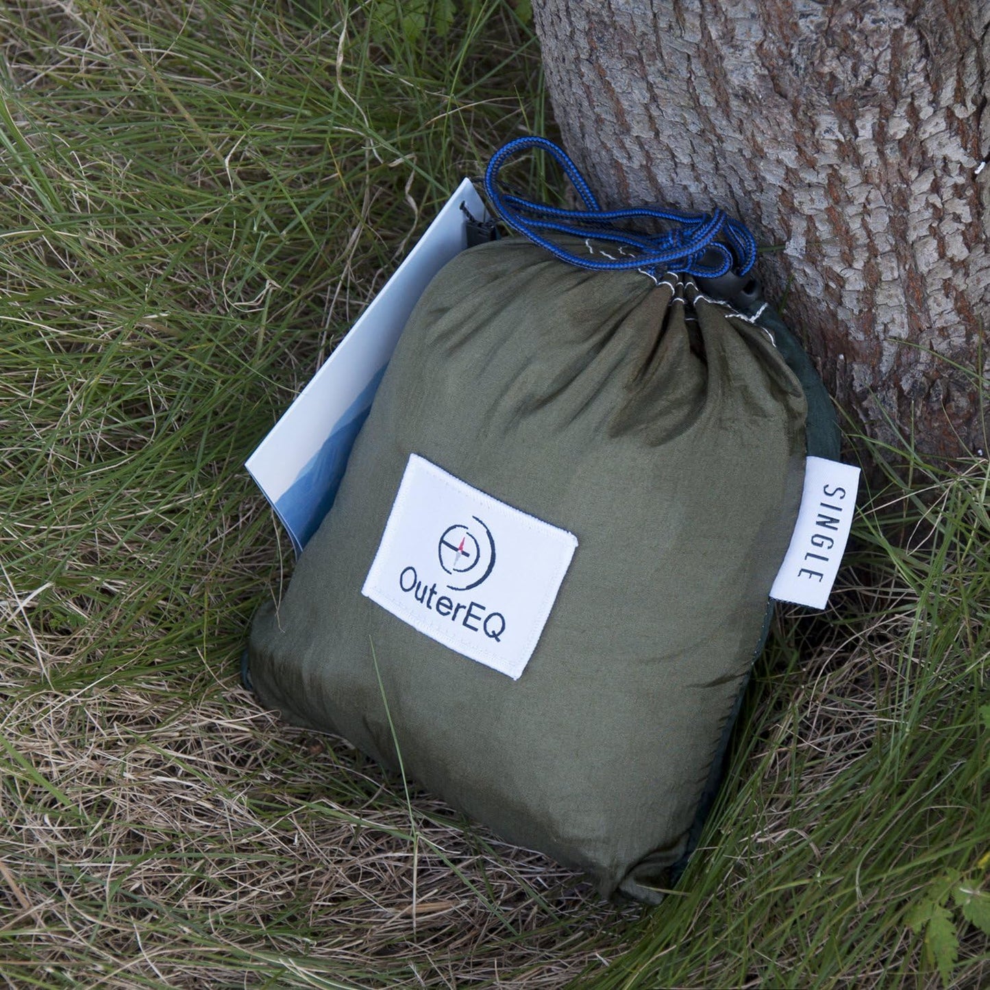 Portable Nylon Fabric Travel Camping Hammock Light Blue/Blue
