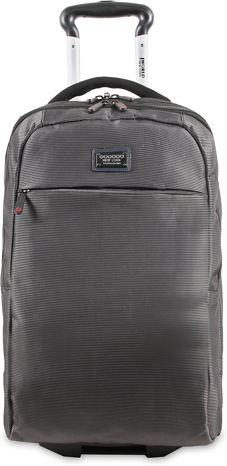 J World New York Bay Business Rolling Backpack