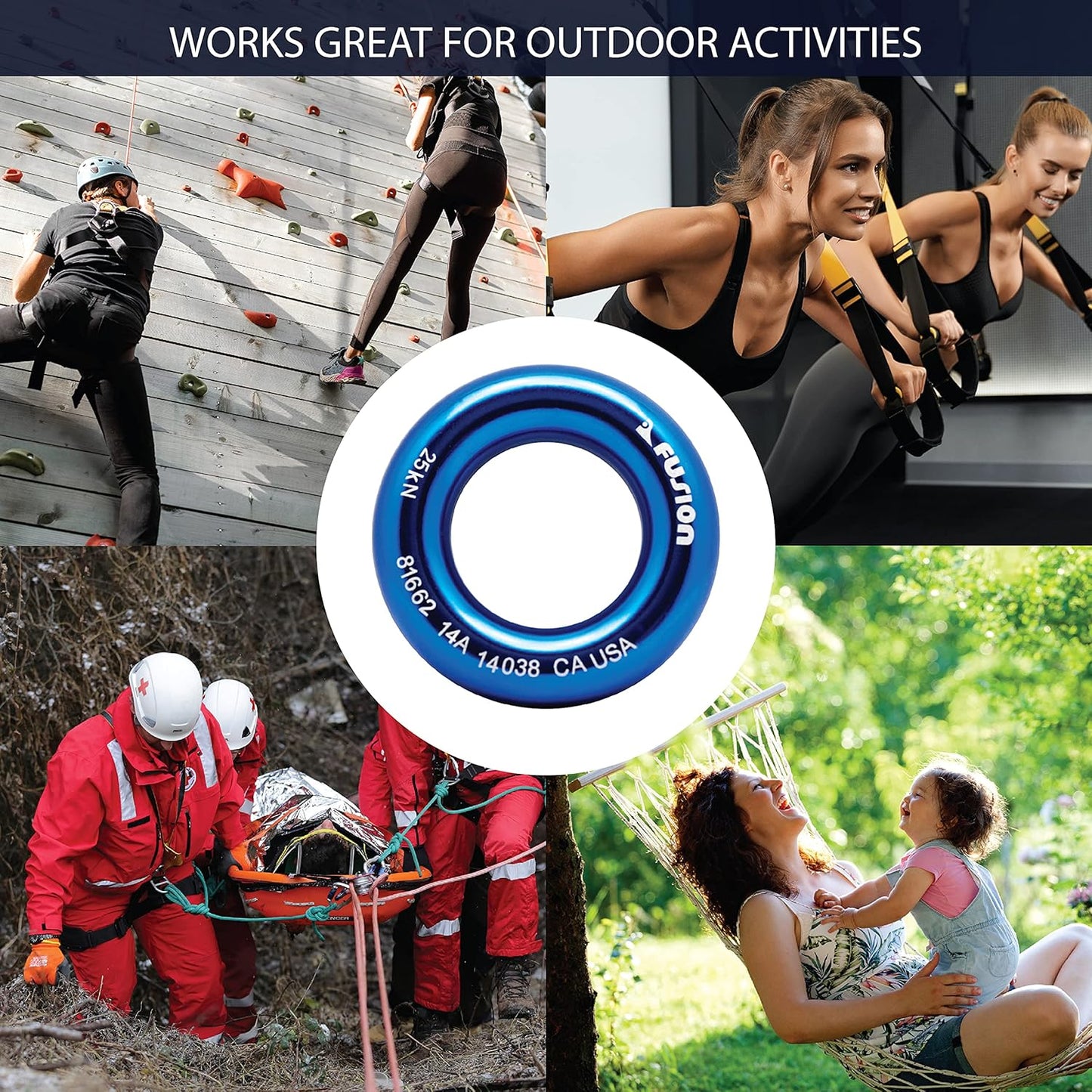 Fusion Climb Aluminum O-Ring Small 2"