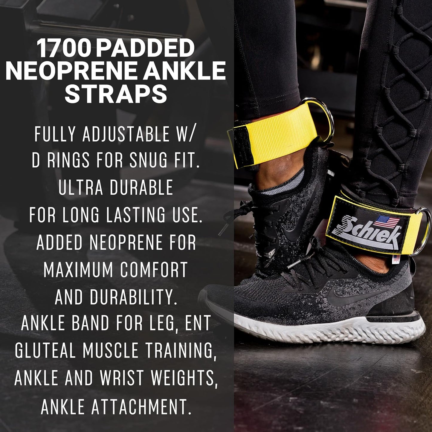 Schiek Sports Model 1700 Neoprene Ankle Straps