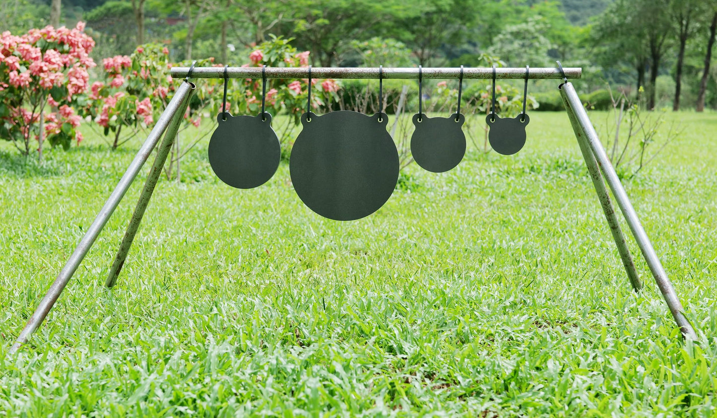 ECCEPOPU Steel Target Hangers, Steel Shooting Target Stand Kit & Hook for 1 Inch EMT Conduit