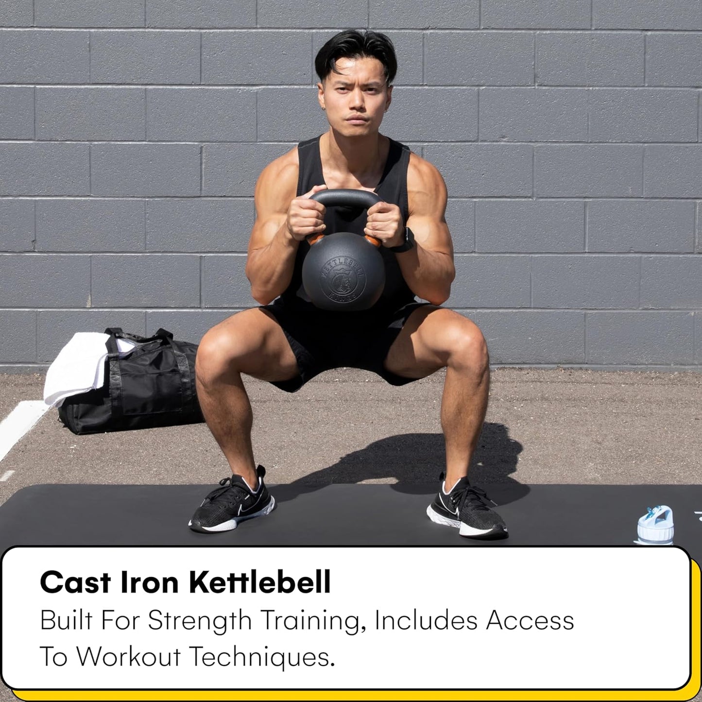 Powder Coated Kettlebell Weights 5-90 LB | Durable Gym Equipment for Strength Training