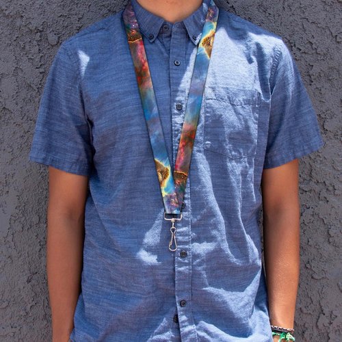 Buckle-Down Lanyard-1.0"-Supernova Space Collage