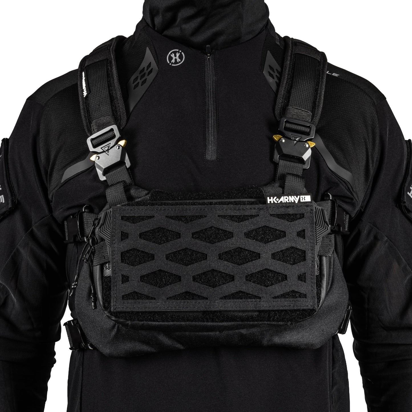 HK Army Hostile Sector Chest Rig - MOLLE Tactical Airsoft Vest (Black)