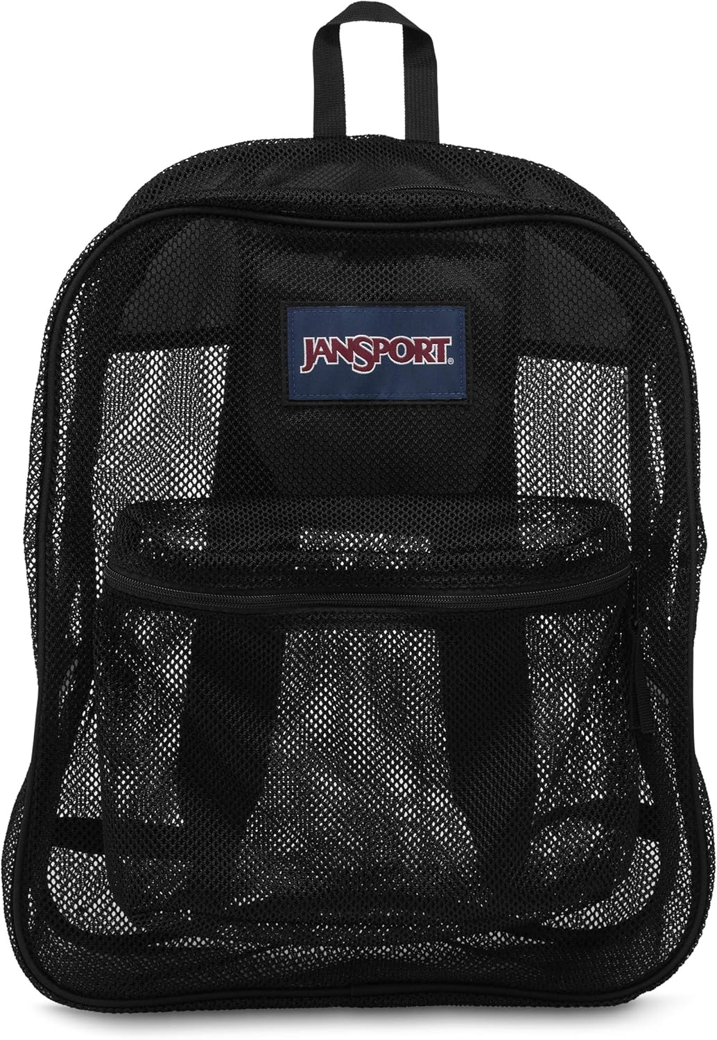 JanSport Mesh Pack - See Through Backpack Ideal for Class, Work, Travel, or Beach Outings, Black