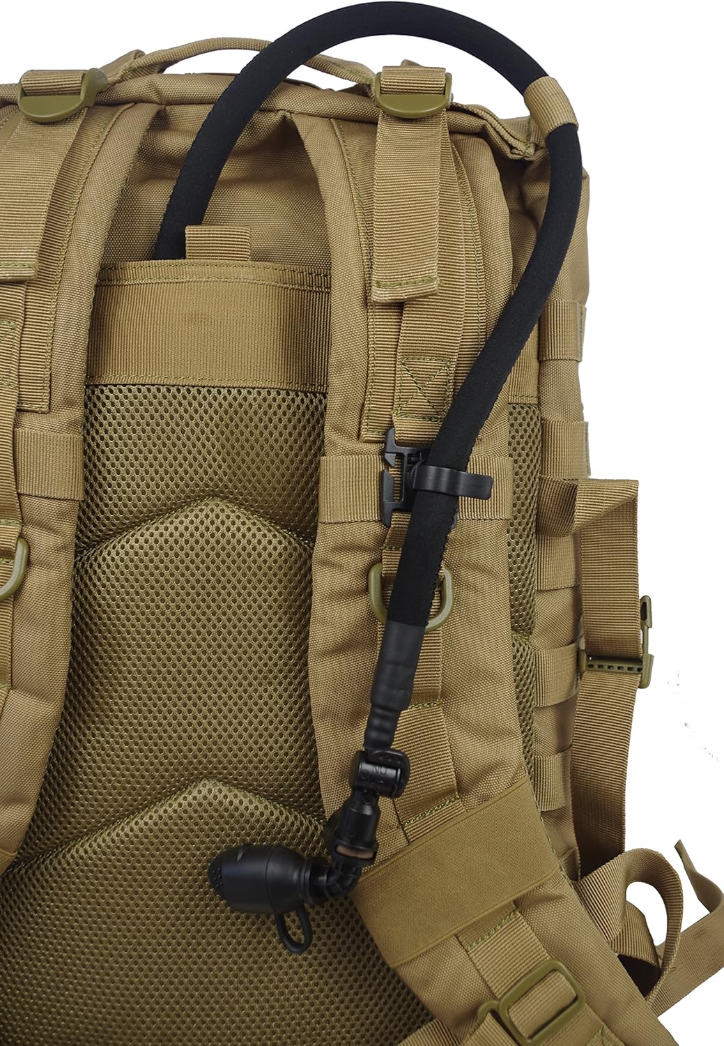 Seibertron 2Pcs X Tactical Hydration Water Bladder Drinking Tube Trap Strap Clip Holder Buckle Hose Webbing Clip