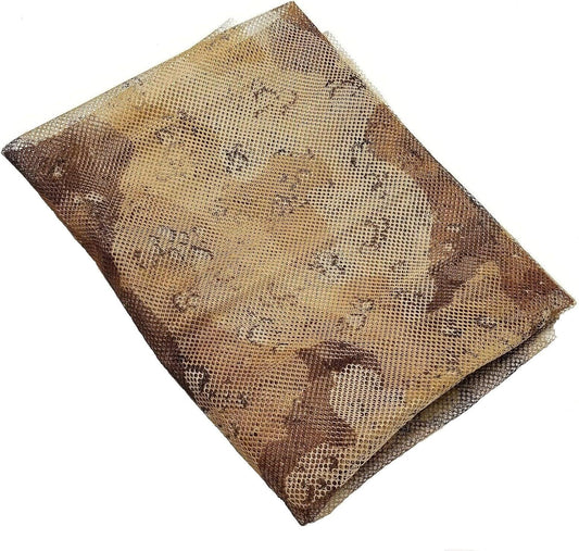 Official US Military Army Desert Camouflage Hunting Shooting Mesh Net Ghillie Blind Cover 5' x 8'