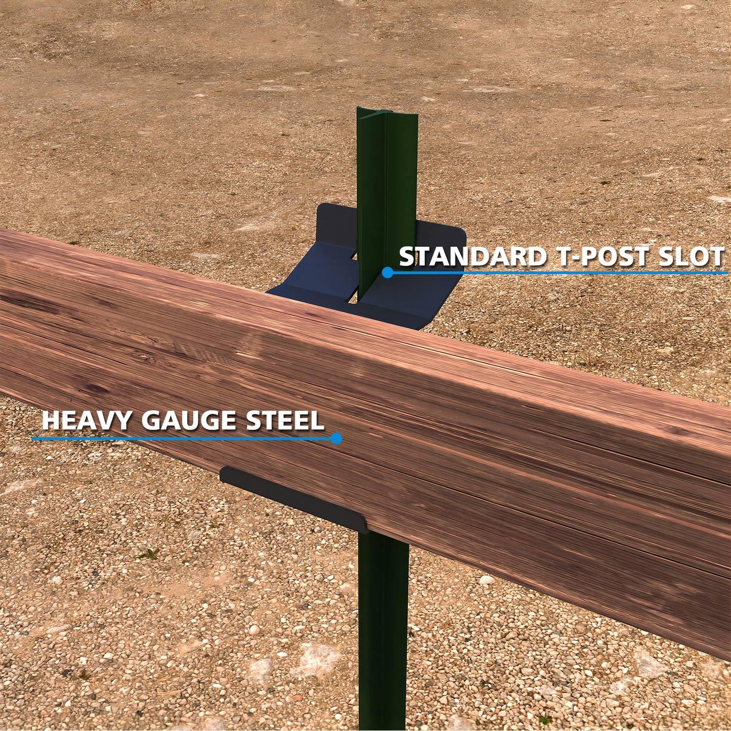 Atflbox T Post Target Hanger for AR500 Steel Targets, 4 Pack T Post Steel Target Mounting Bracket, Steel Shooting Target Mounting Hardware for Precision Shooting