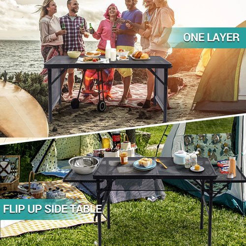 Nice C Camping Table, Folding Table, Grill Table, Folding Camping Table, Outdoor Table, Camping Tables+Camping Table, Folding Table, Grill Table, Folding Camping Table with 4 Side Tables