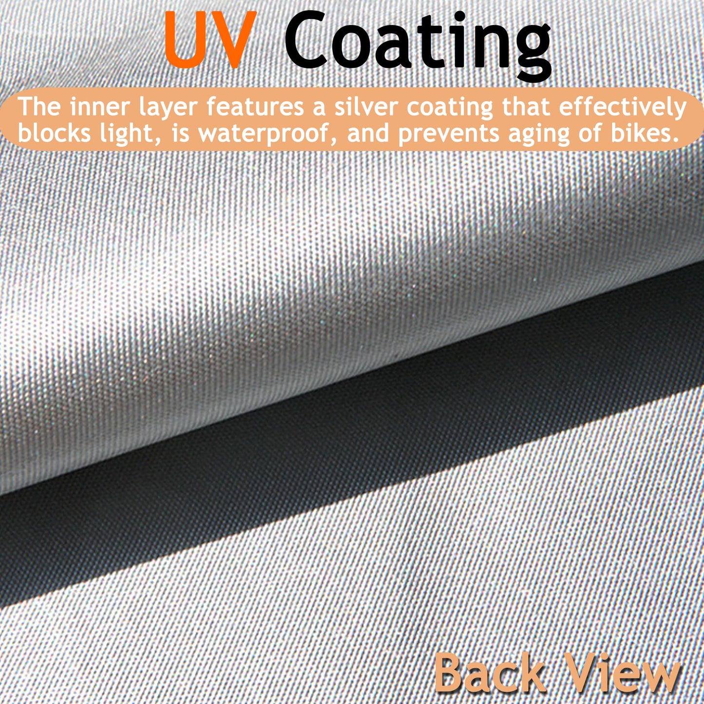 Amazing Fair Bike Cover - Fits 1, 2 Bikes, Durable Nylon Fabric, UV Resistant & Dustproof, Outdoor Storage