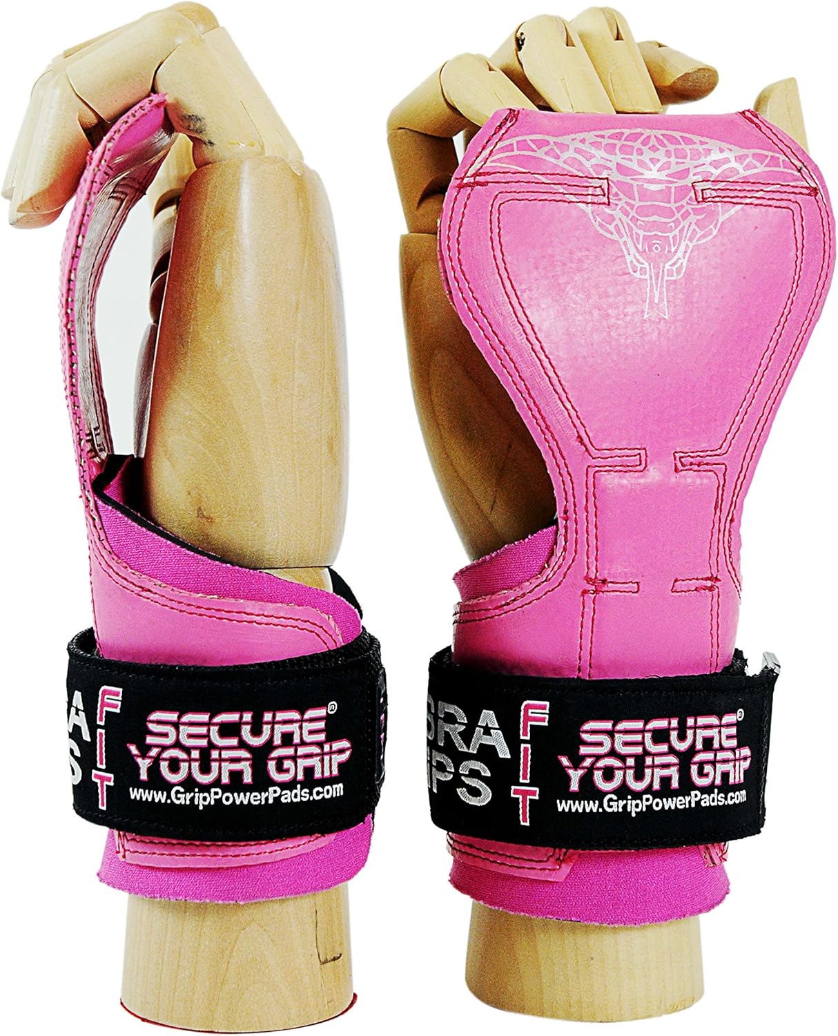 Women's Cobra Grips - FIT Pink Rubber Workout Gloves for Enhanced Grip