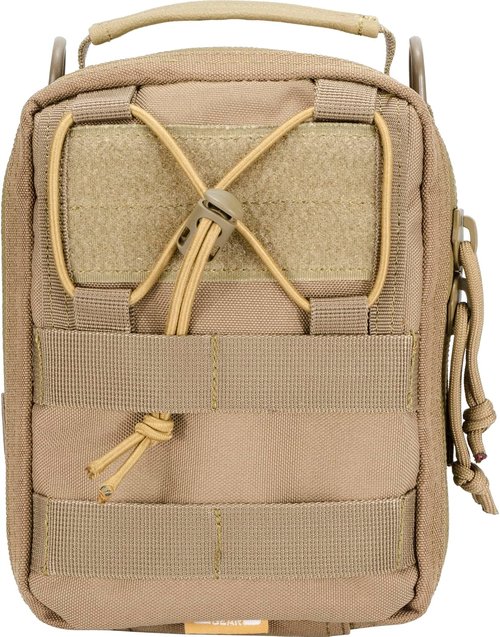 Barska Loaded Gear CX-900 First Aid Utility Pouch – MOLLE Compatible Tactical Medical Bag, Compact Dual Zipper Design, Durable Nylon