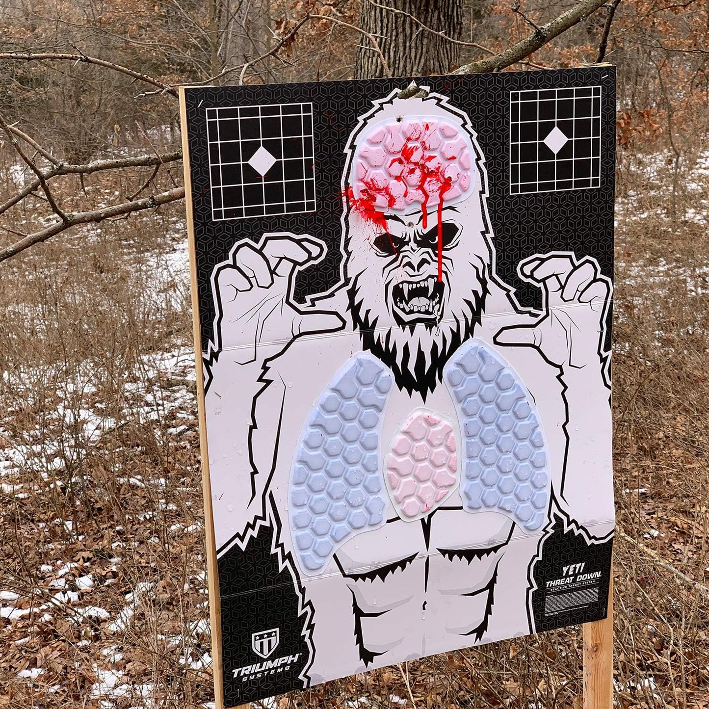 Threat Down Yeti Silhouette Target
