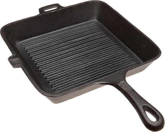 Old Mountain 10.5 in X 1.75 in Sq Grill Pan with Assist Hdle