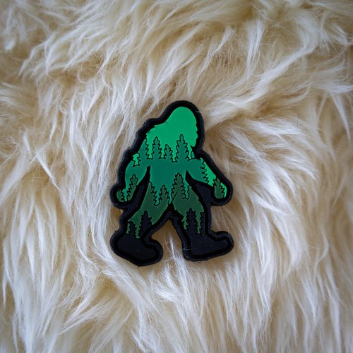 Bigfoot Trees PVC Morale Patch | Hook & Loop Backing