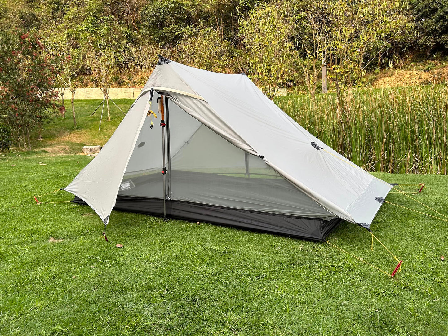 ROOMEDAL 3F UL Gear Lanshan PRO Lanshan Ultralight Tent 4 Season Backpacking Tent for 1 Person, Waterproof Professional Tents for Camping, Trekking, Kayaking, Climbing, Hiking