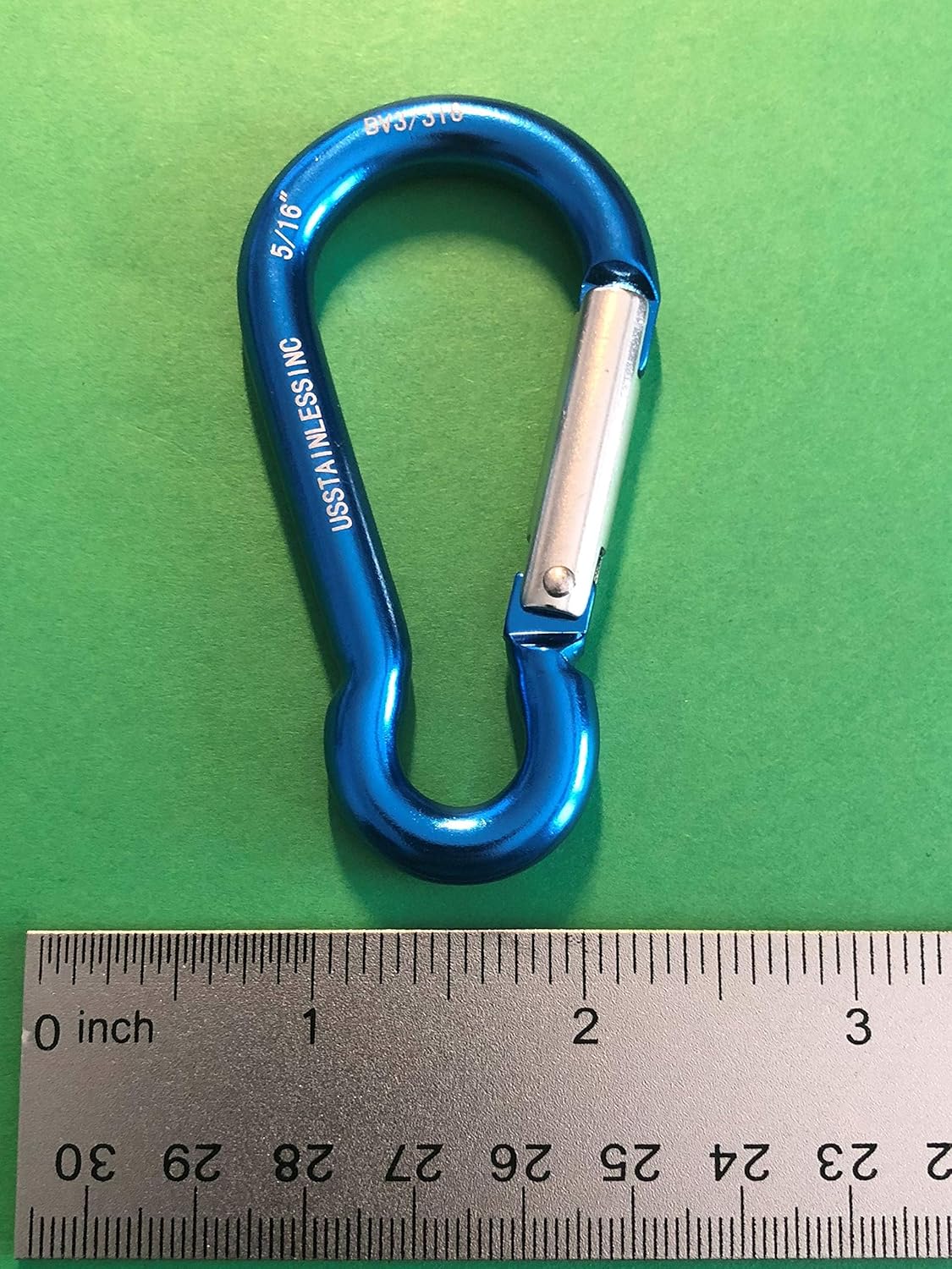 4 Pieces US Stainless Aluminum Spring Hook 5/16" (8mm) Aircraft Grade 7075