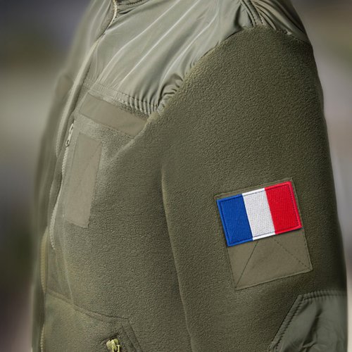 Bluyellow 2Pcs France Flag Patches, Embroidered Hook and Loop Military Morale Tactical Patch for Backpacks Uniform, Tactical Vests, Hat, Dog Harness, Sew on Option, 2x3 Inches