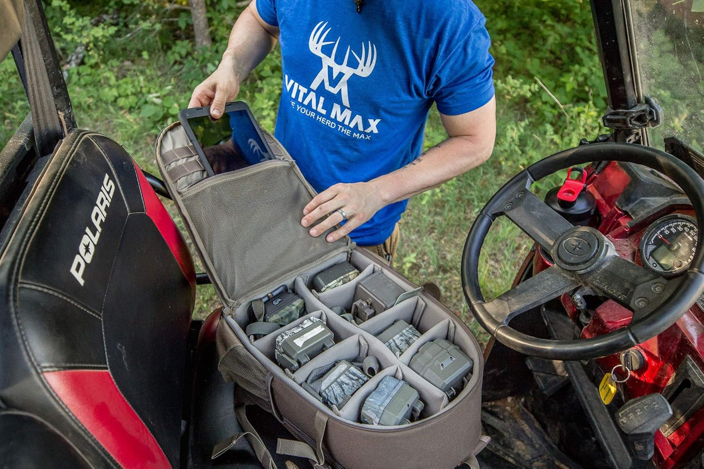 ALPS OutdoorZ Motive Trail Camera Backpack, Protective Compartments for Game Cameras and Other Gear/Game Camera Bag/Padded, Long-Lasting & easy to carry