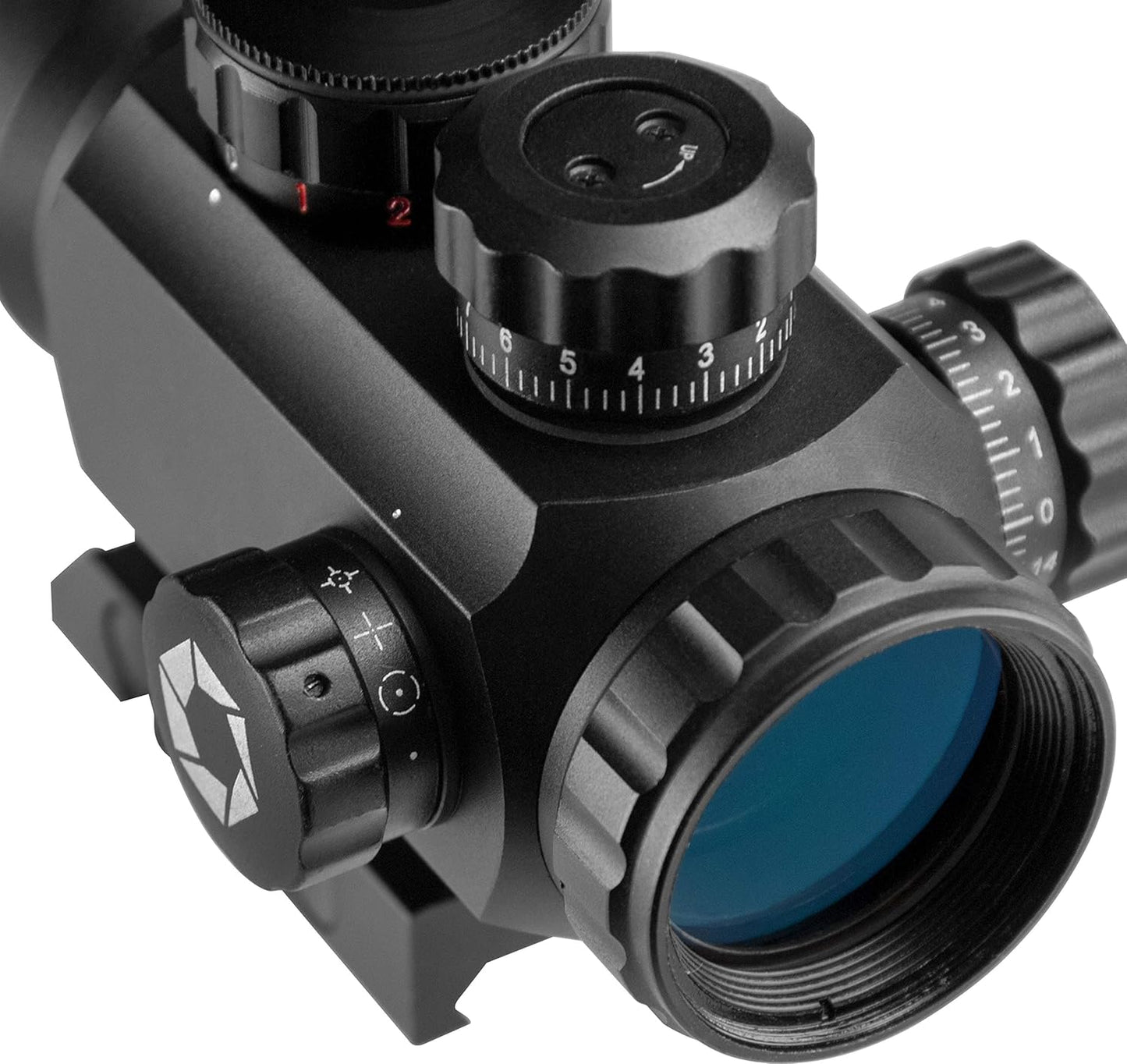 Barska AC12176 1x35 Red Dot Rifle Scope Illuminated Red/Green Multi Reticle with Mount, Matte Black