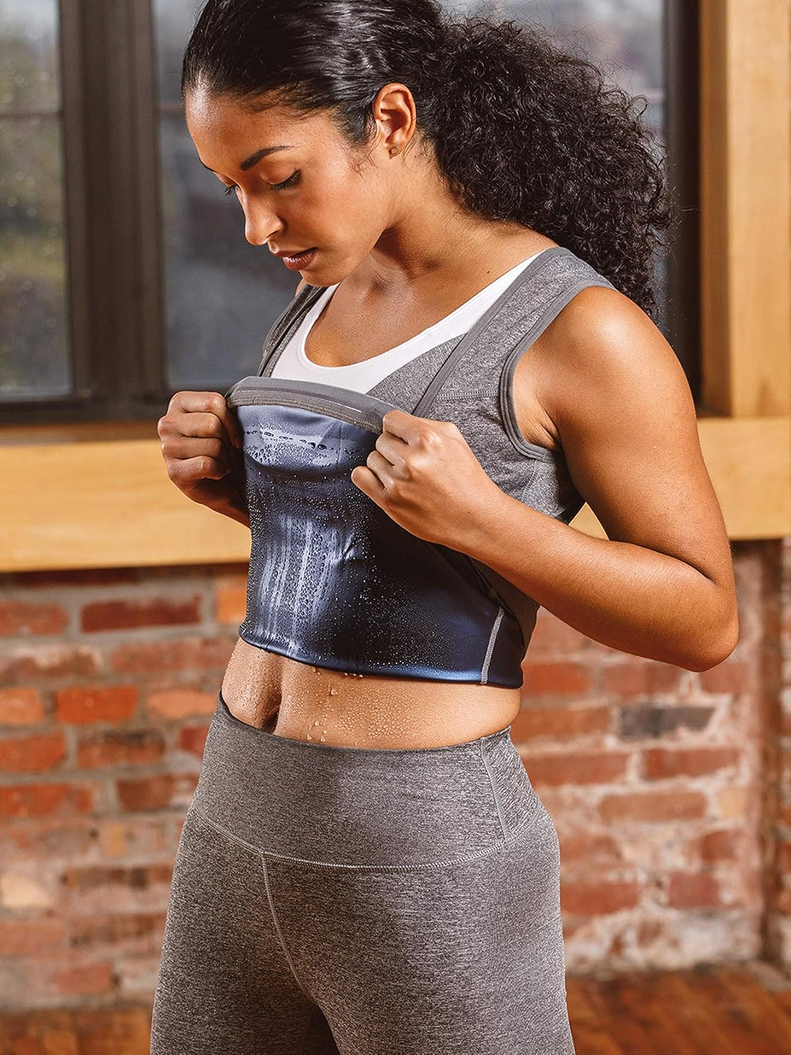 Sweat Shaper Premium Sauna Tank Top For Women, Slimming Sauna Shirt For Women, Sweat Vest for Workouts