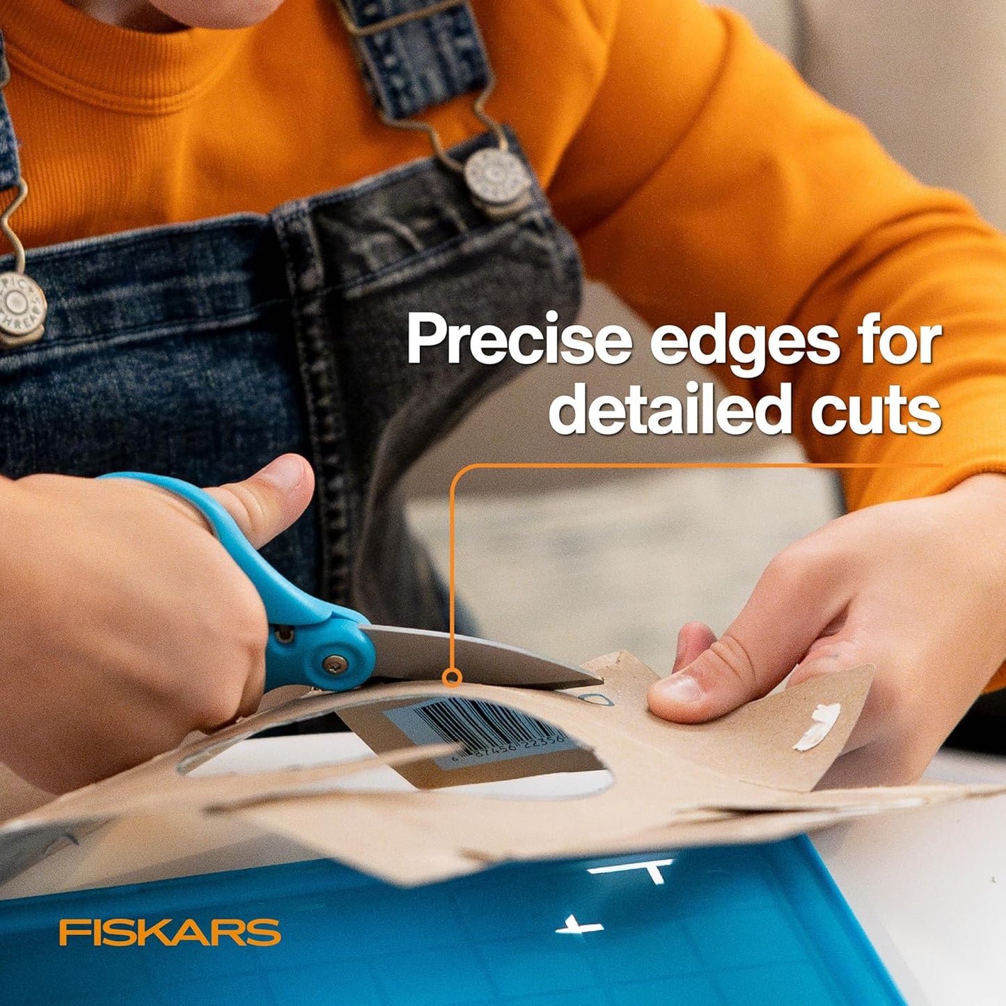 Fiskars Kids Junior Paper Trimmer – Turquoise Safe and Easy Paper Cutter for Crafting and School Projects 7 x 11.5 Inches