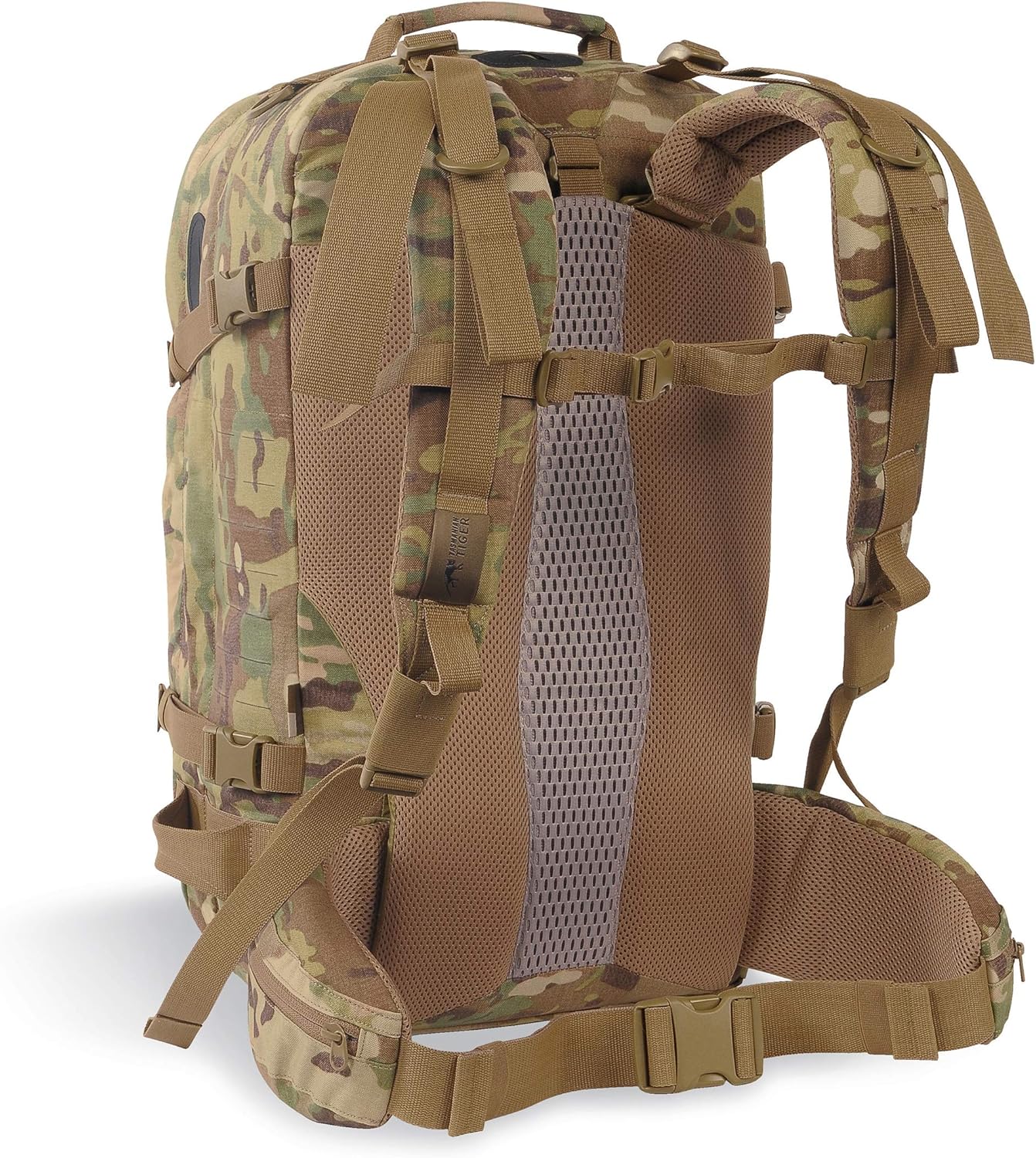 Tasmanian Tiger Mission Pack Mk II, 37L Combat Backpack with Laser Cut MOLLE System, YKK RC Zippers, Olive
