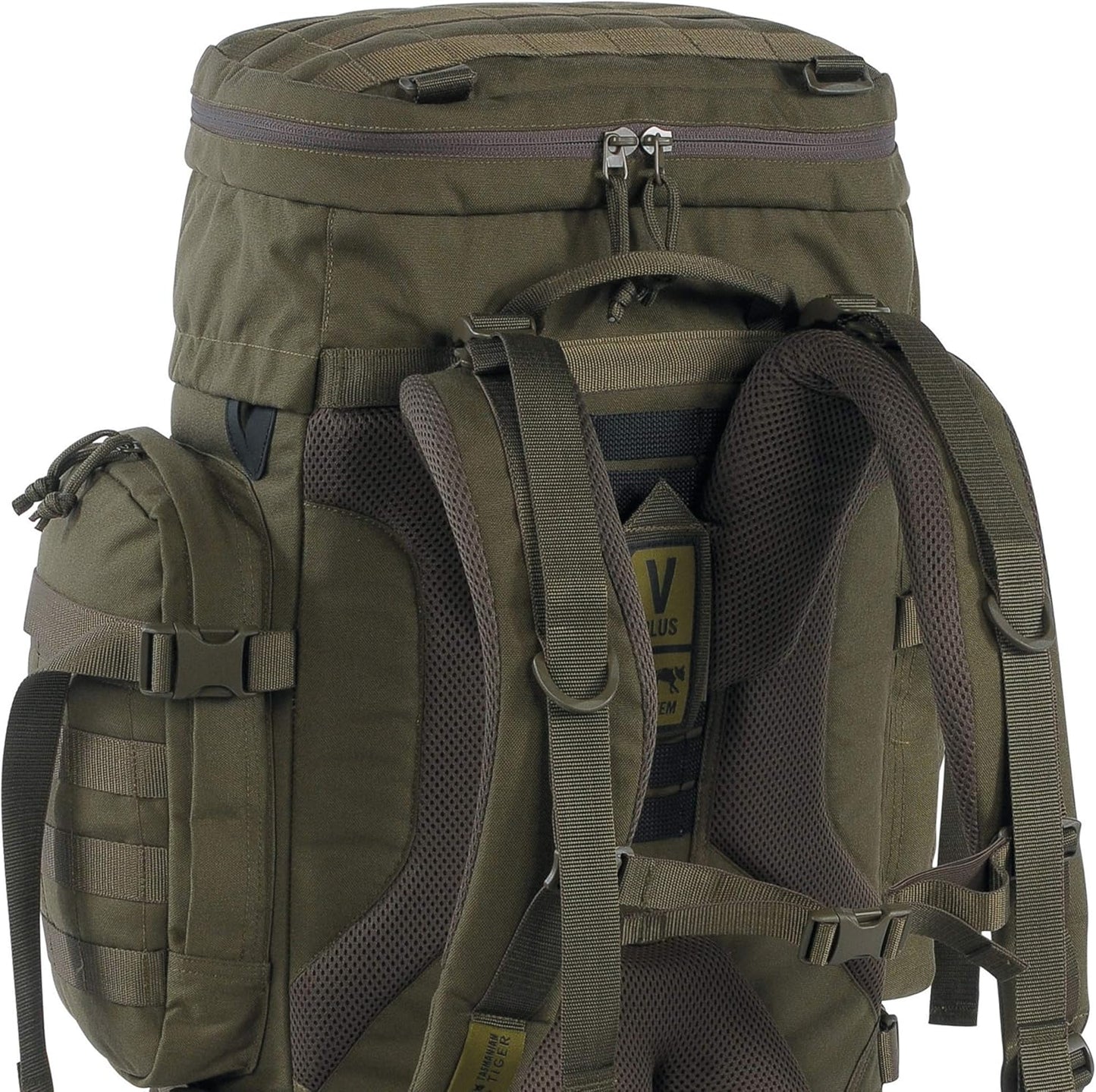 Tasmanian Tiger Raid Tactical Backpack MKIII - 52-Liter V2 Plus Carrying System with MOLLE System and Detachable Hip Strap, Black - 52 Liter