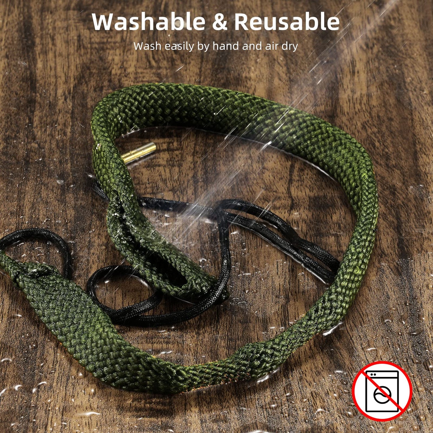 EZshoot Cleaning Rope for 9mm & .38 Cal/.357 Cal/.380 Caliber