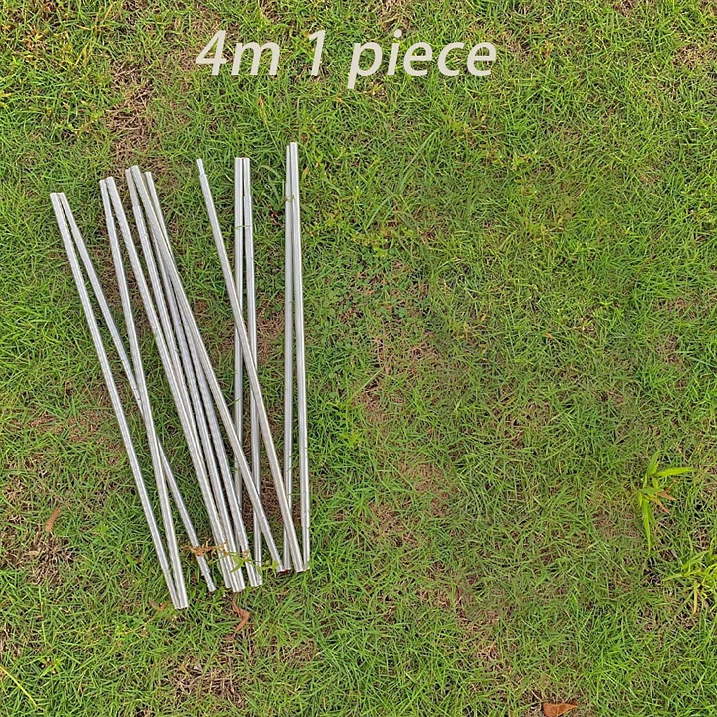 HipierFx Tent Pole Replacement 11.8 ft 13 ft 14.5 ft Aluminum Tent Rod 0.3 in Outdoor Camping Collapsible Tent Frame Repair Accessory (1 Pole, 13ft)