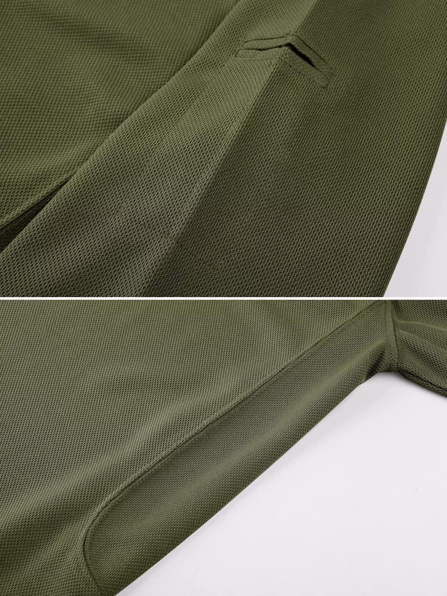 MAGCOMSEN Polo Shirts for Men Short Sleeve Golf Shirts Summer Casual Tactical Polo Shirt for Men Army Green M
