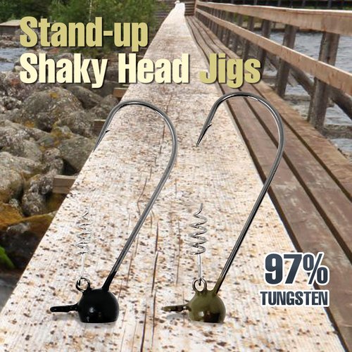 Reaction Tackle Stand Up Shaky Head Green Pumpkin 3/8
