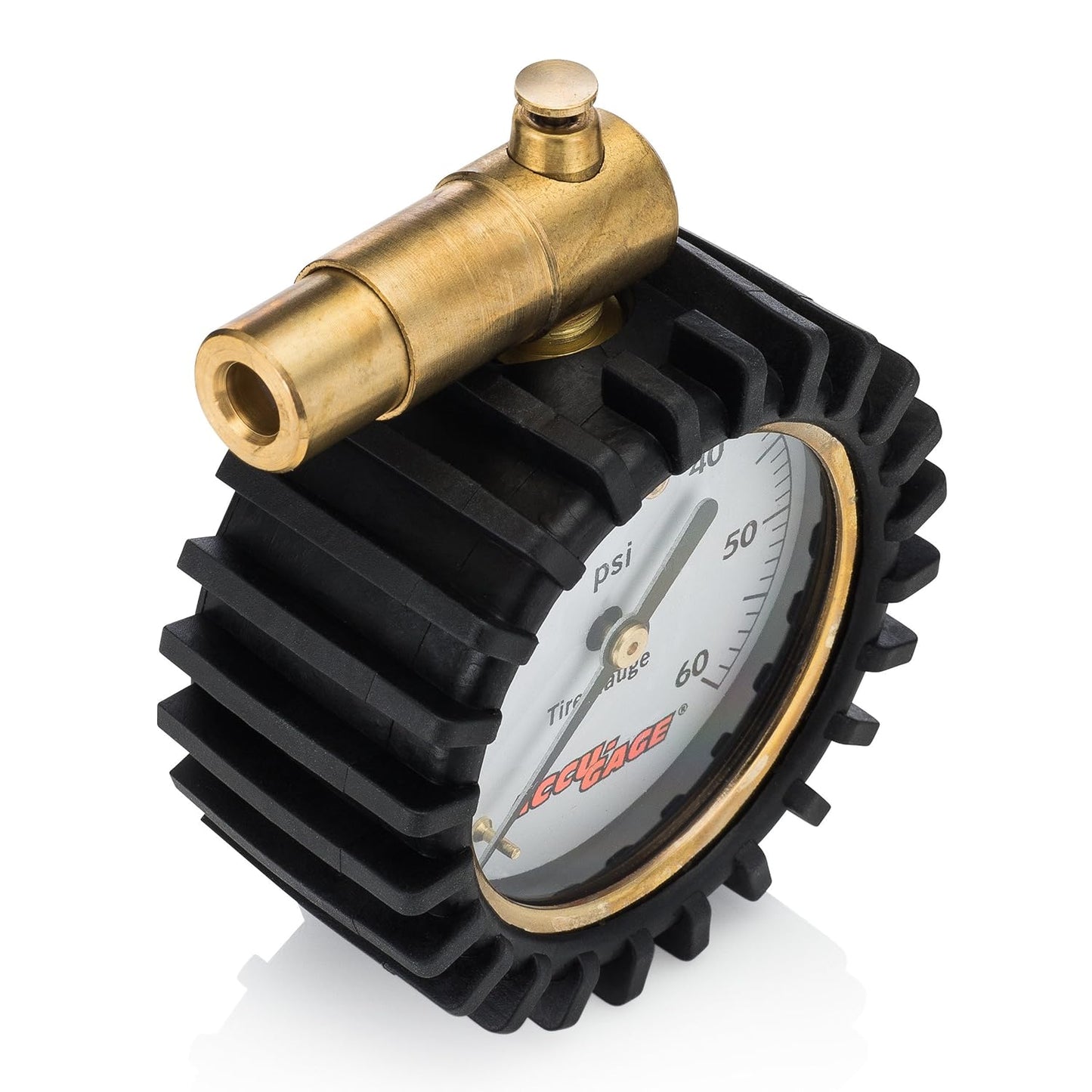 Accu-Gage Fat Bike Presta Valve Low Pressure Bicycle Tire Gauge, 30psi