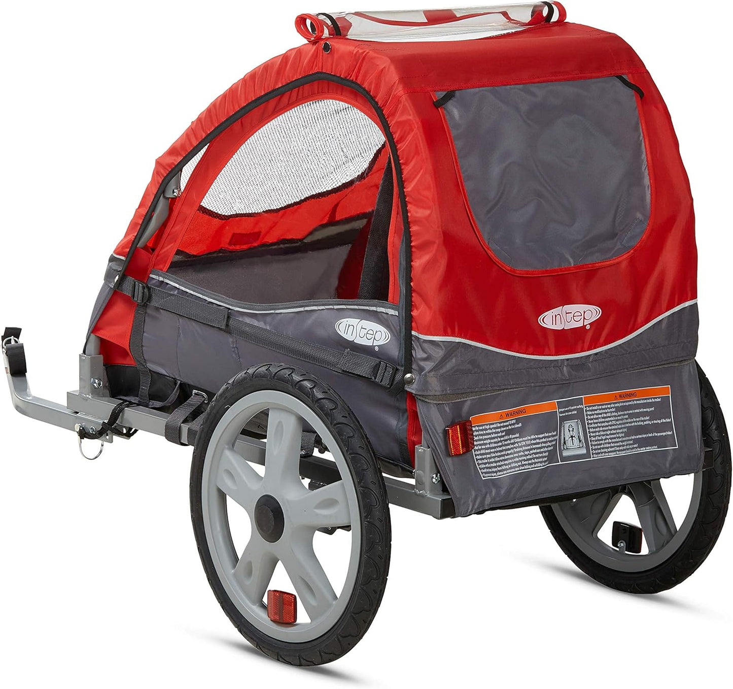 Take 2 or Sync Kids Bike Trailer, Single or Double Seat, Universal Coupler, Folding Frame, Quick-Release Wheels, Canopy with Bug Screen and Weather Shield, Bike Trailer for Kids