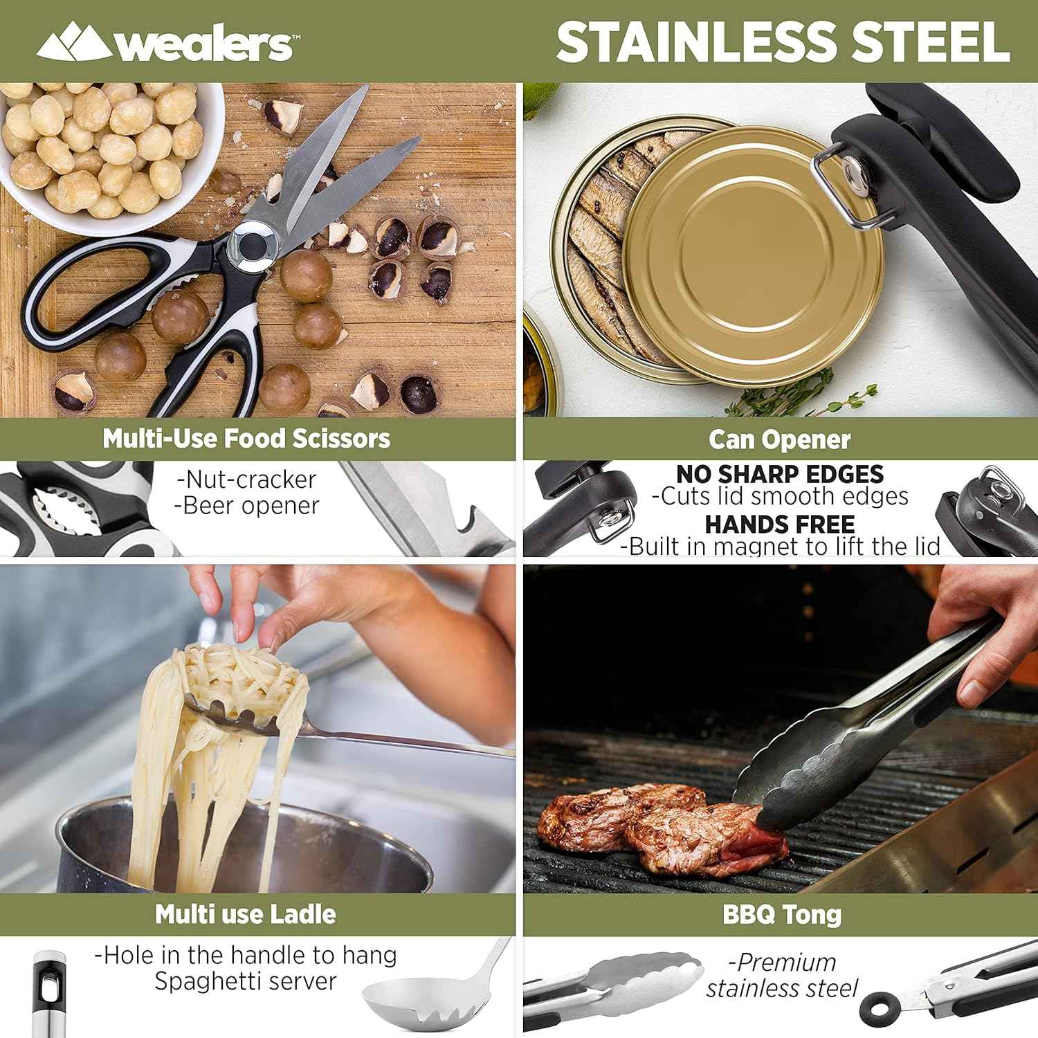 Portable Camp Kitchen Utensil Set - Compact BBQ Accessories & Travel Organizer for Hiking & Backpacking